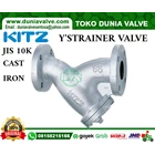 Y-STRAINER VALVE KITZ DN65 2 1/2" INCH CAST IRON FLANGE JIS10K 1